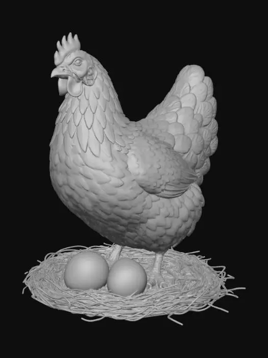 3D model for Huhn