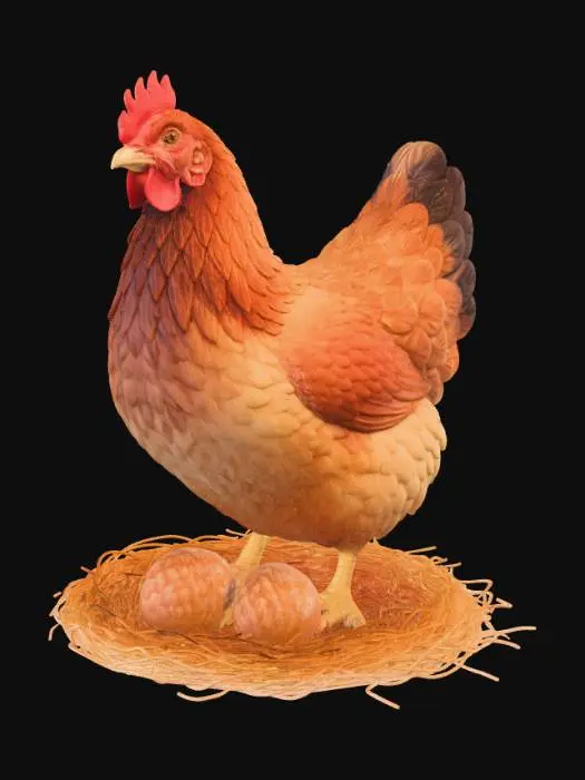 3D model for Huhn