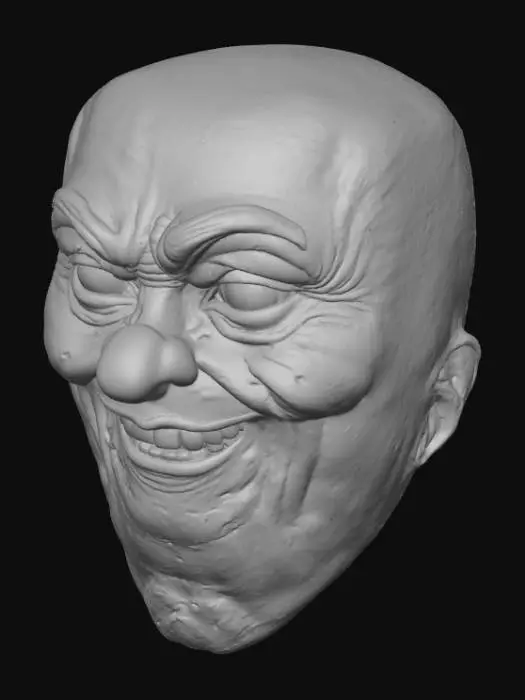 3D model for Eerie Clown Close-Up