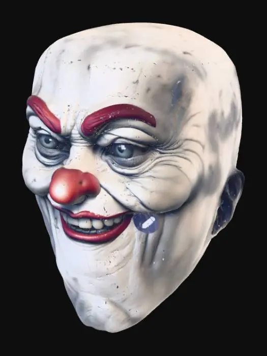3D model for Eerie Clown Close-Up