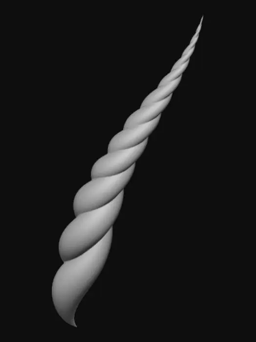 3D model for Gilded Unicorn Horn