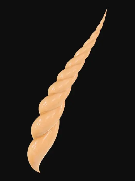 3D model for Gilded Unicorn Horn