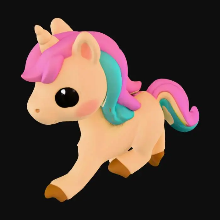3D model for Rainbow Unicorn