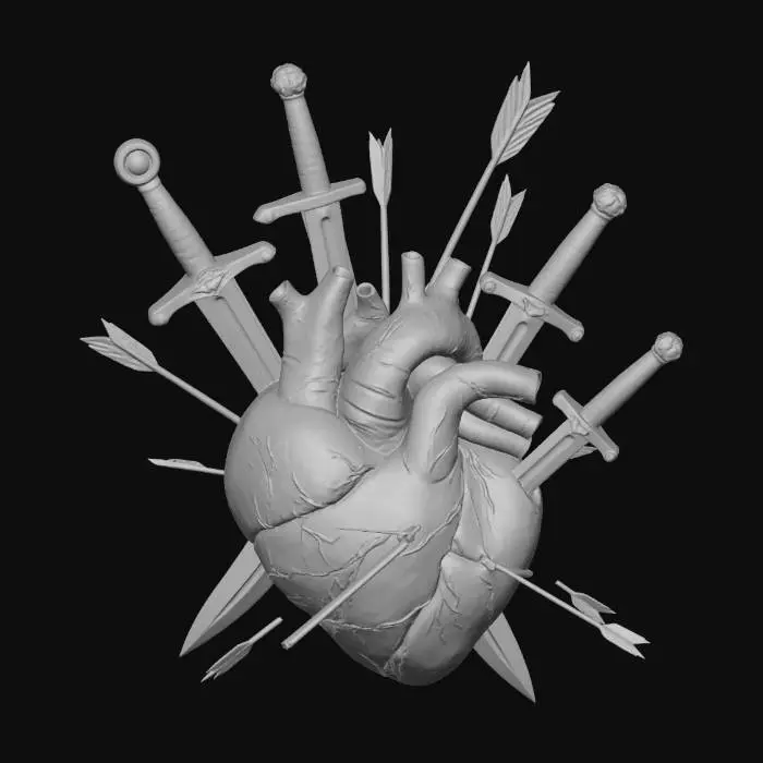 3D model for Heart of Swords