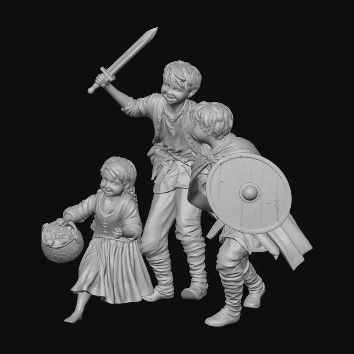 3D model for Little Knights on a Country Path