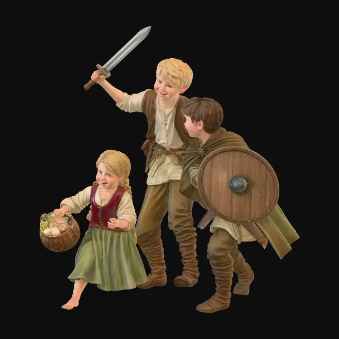 3D model for Little Knights on a Country Path