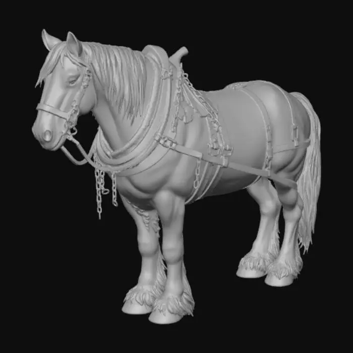 3D model for Arbeitspferd