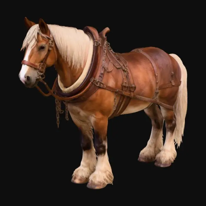 3D model for Arbeitspferd