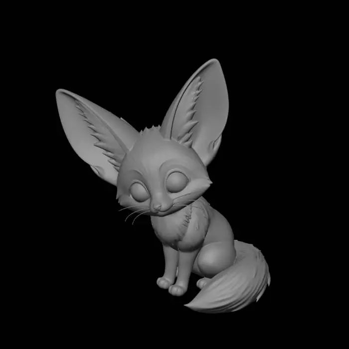 3D model for Desert Dawn Fox