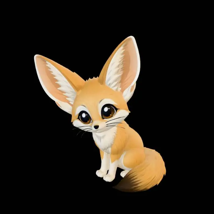 3D model for Desert Dawn Fox