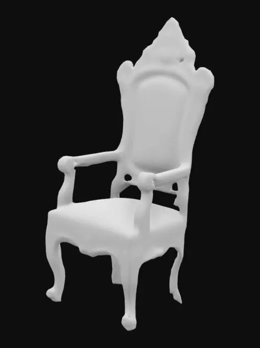 3D model for an ornate edwardian chair 