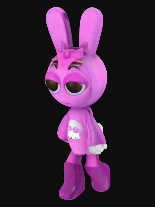 3D model for Pinki Sprunki Character