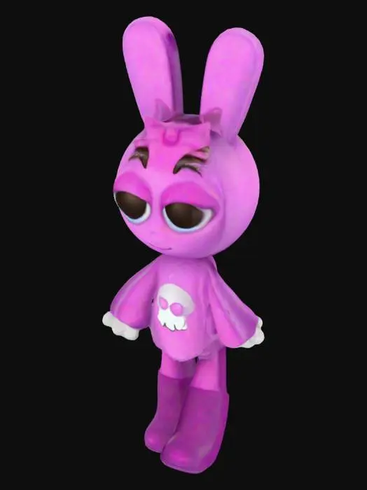 3D model for Pinki Sprunki Character