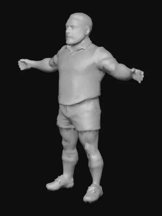 3D model for Rugby pilier bandeau mince