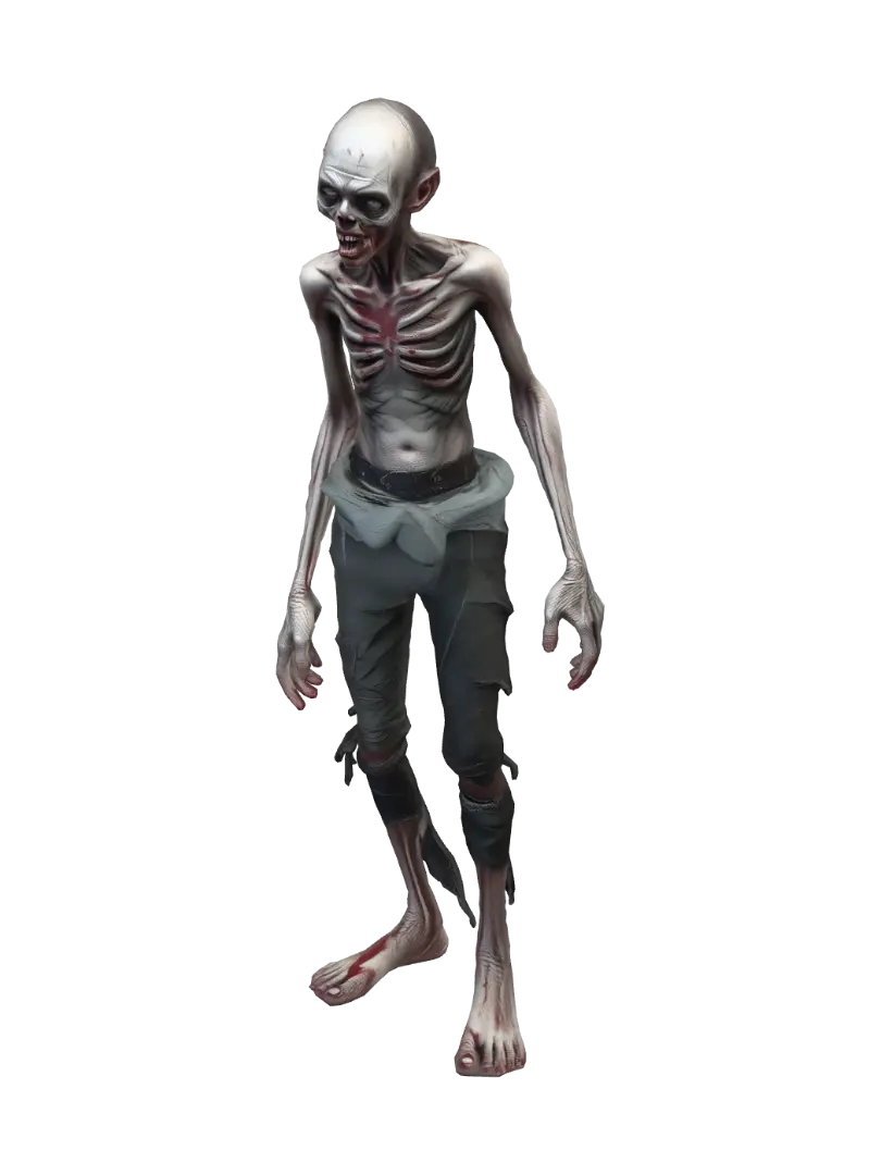 3D, 4K model, který půjde použít do hyper realistické post-apokaliptické FPS. Vytvoř mi… 3D model, vytvořený pomocí AI