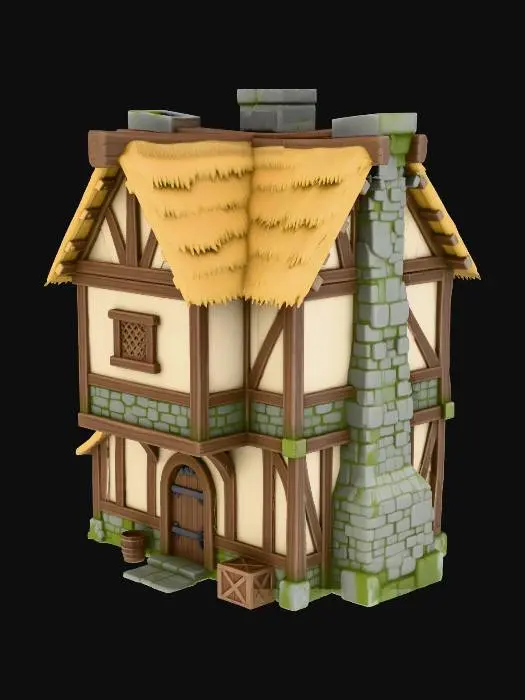 3D model for Medieval Cottage