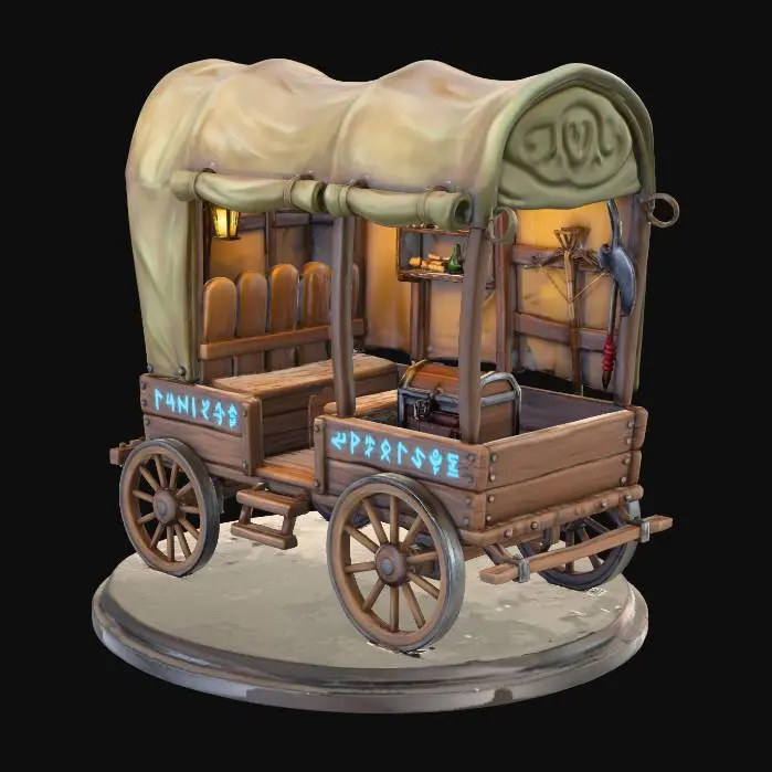 3D model for Enchanted Merchant's Wagon