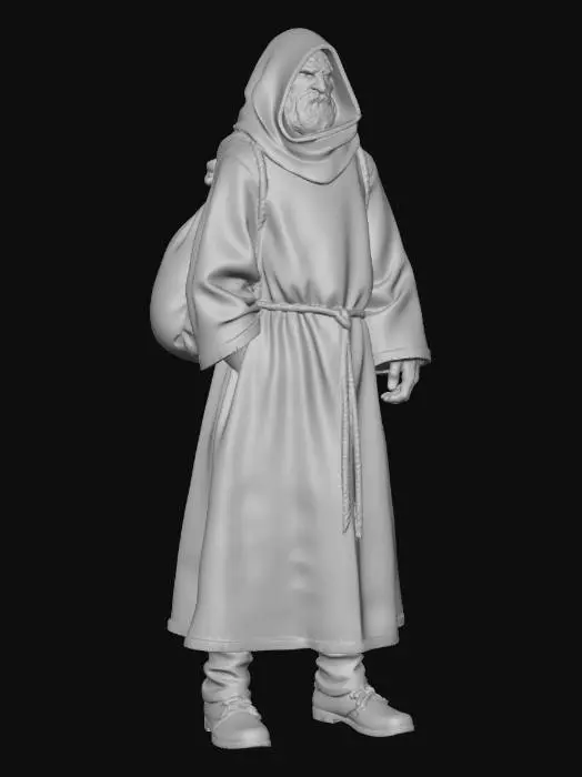 3D model for Wandering Monk