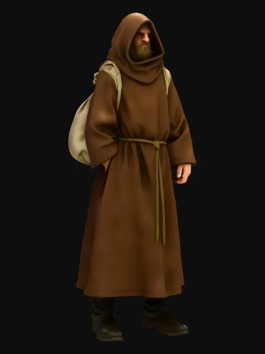 3D model for Wandering Monk