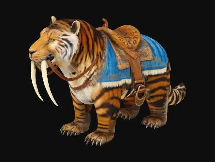 3D model for Primordial sabertooth mount