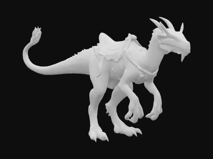 3D model for Scarlet theropod drake