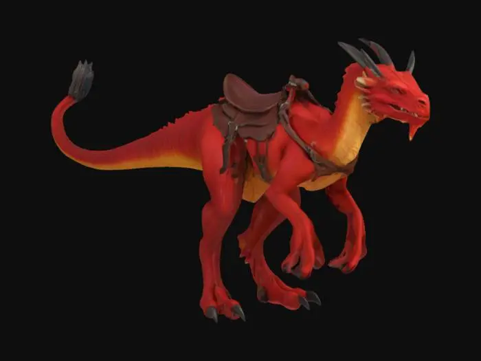 3D model for Scarlet theropod drake