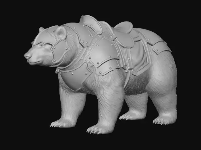 3D model for Armored Bear Mount