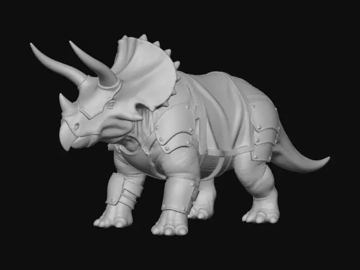 3D model for Armored Triceratops