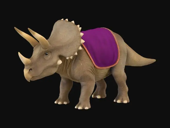 3D model for Triceratops Mount