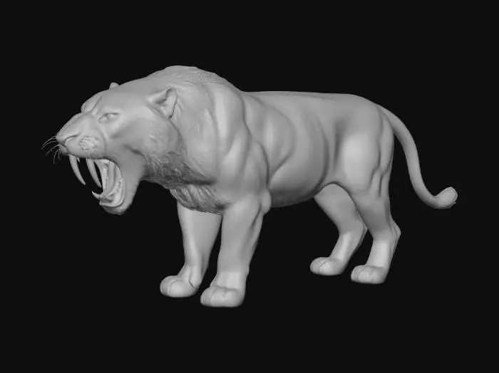 3D model for Big Sabertooth Cat