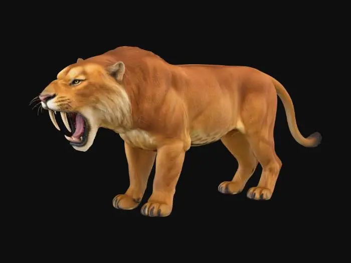3D model for Big Sabertooth Cat