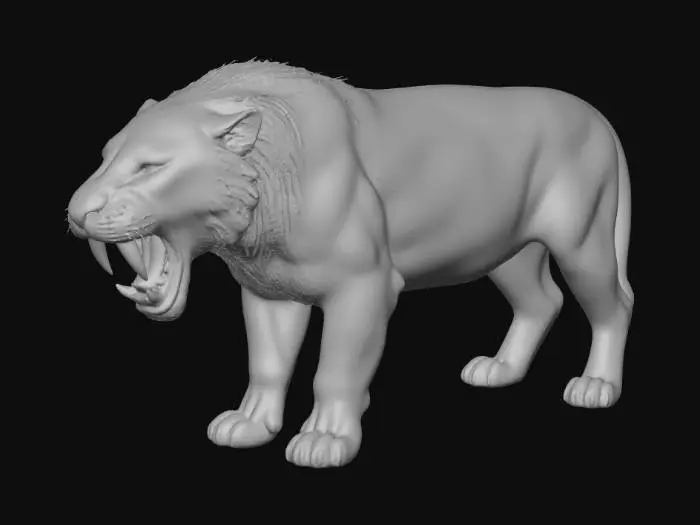 3D model for Big Sabertooth Cat