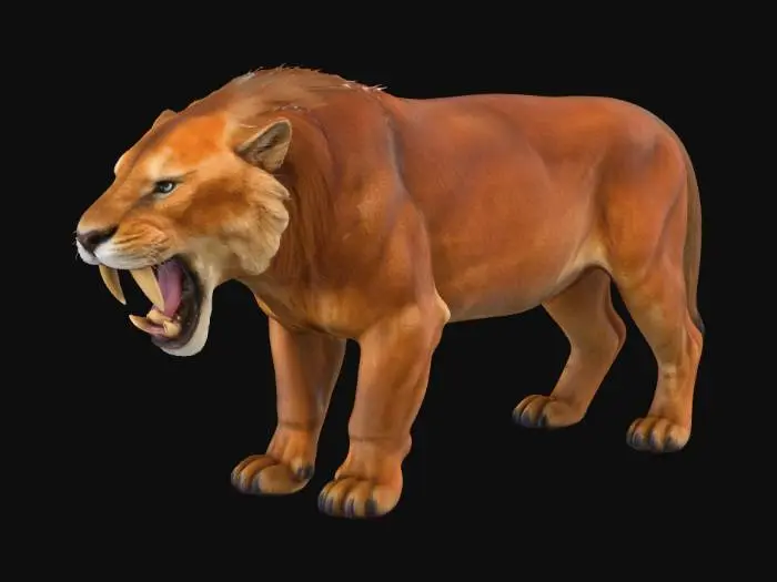 3D model for Big Sabertooth Cat