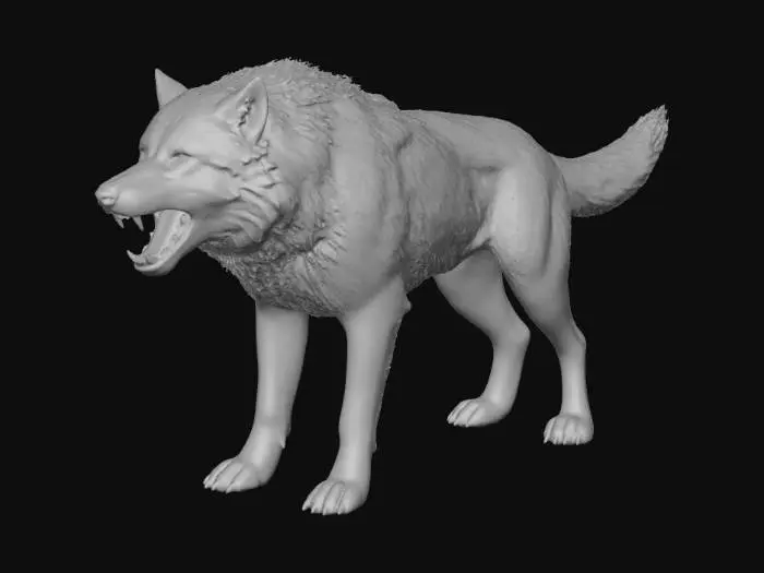 3D model for Fierce White warg