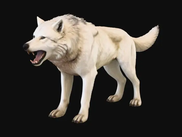 3D model for Fierce White warg