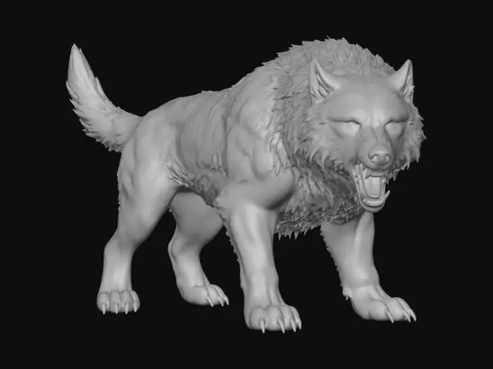 3D model for Fierce Tundra Warg