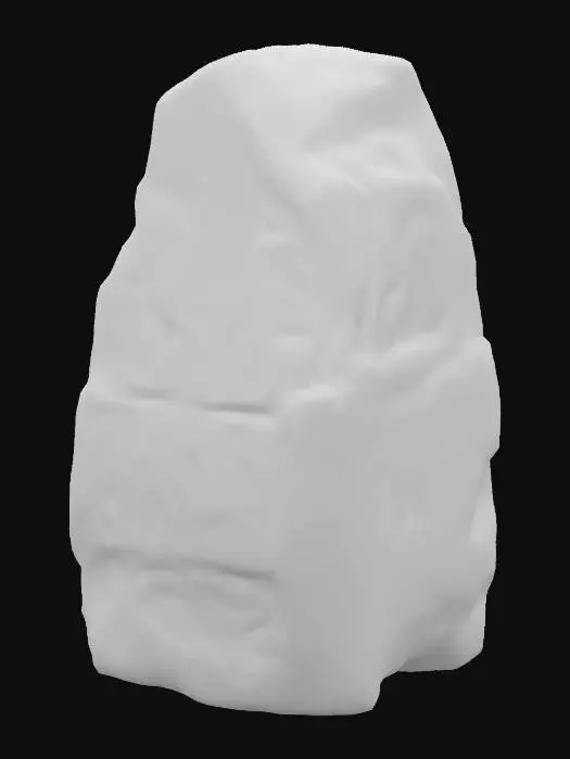 3D model for A big menhir with ancient carved runes