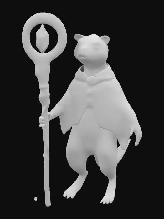 3D model for Otter Wizard