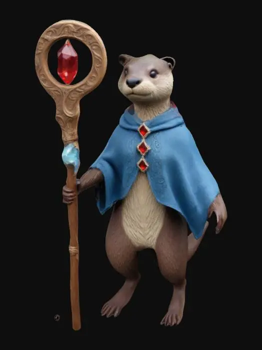 3D model for Otter Wizard