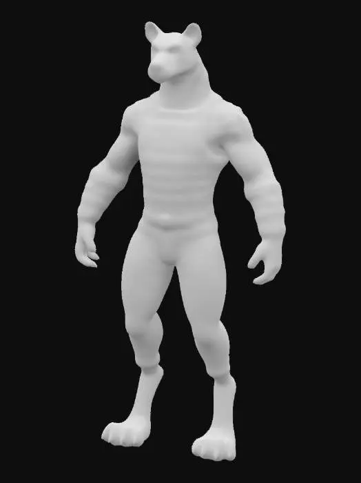 3D model for Gnoll warrior