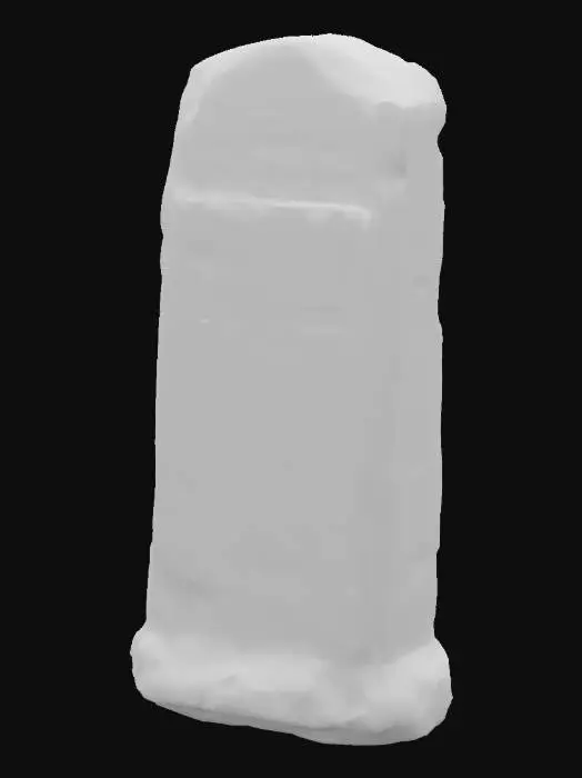 3D model for A big menhir with ancient carved runes