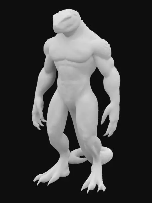 3D model for Lizardmen