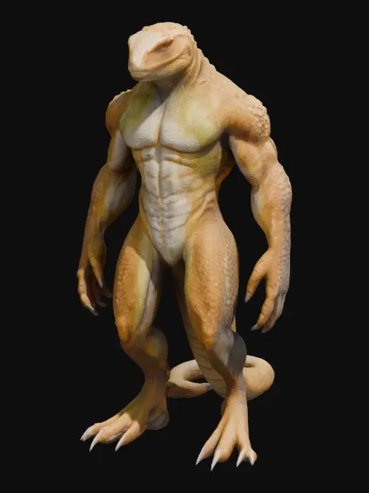 3D model for Lizardmen