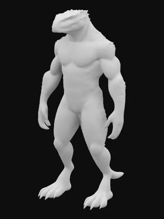 3D model for Lizardmen