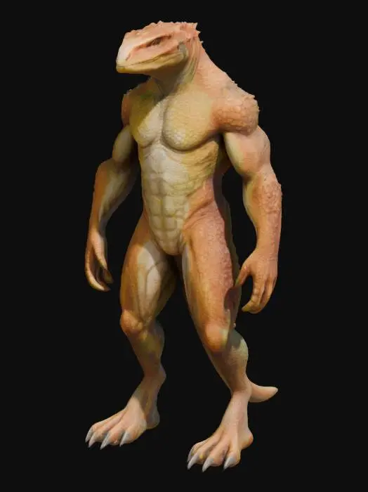 3D model for Lizardmen