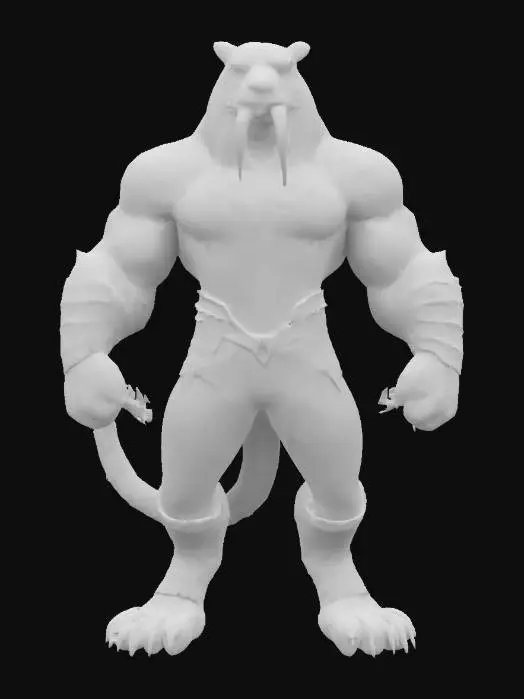 3D model for Anthro Smilodon