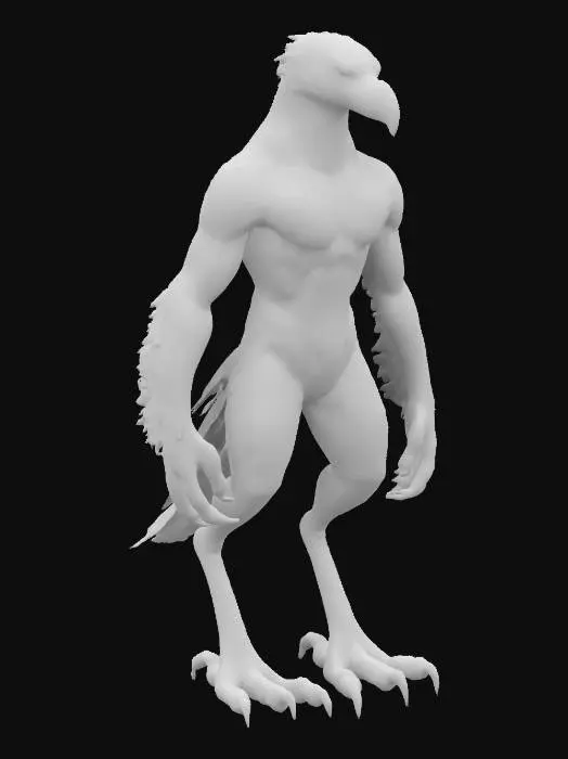 3D model for Avian character