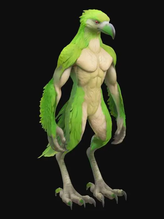 3D model for Avian character