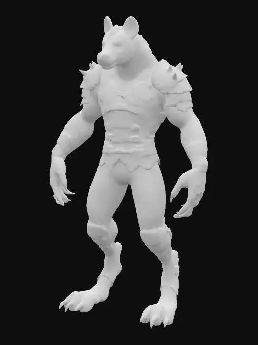 3D model for Gnoll Warrior