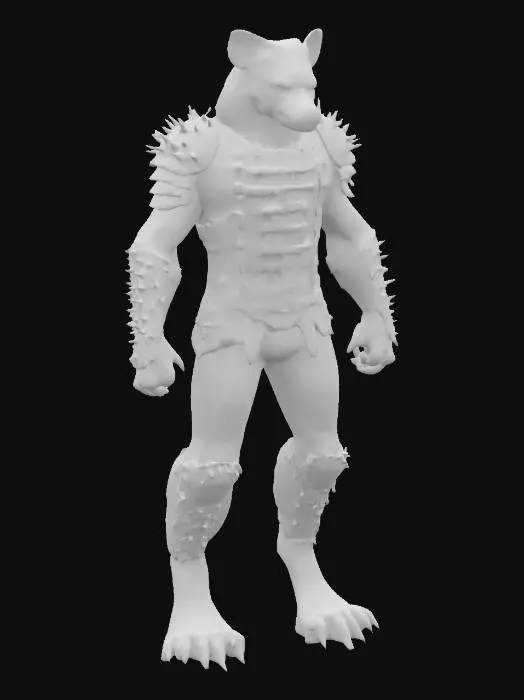 3D model for Gnoll Warrior